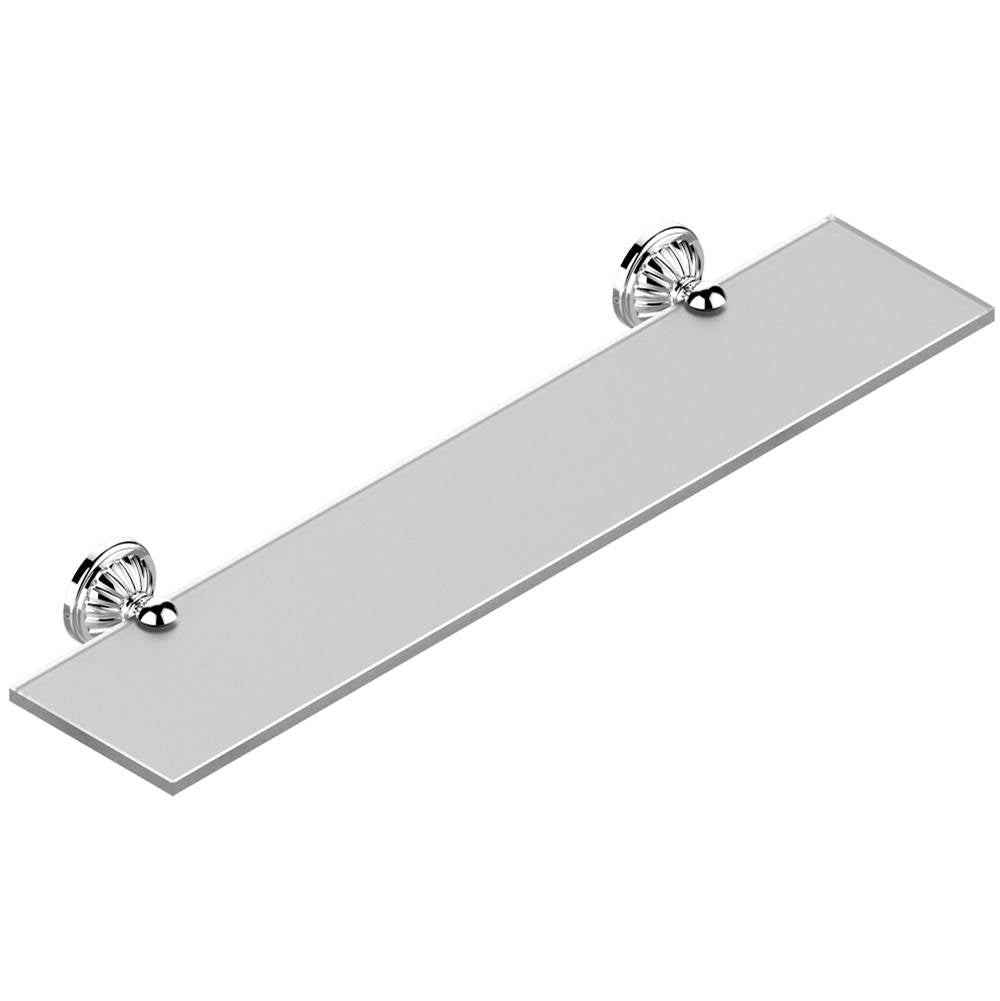 THG - Glass shelf with brackets - Matt Umber PVD