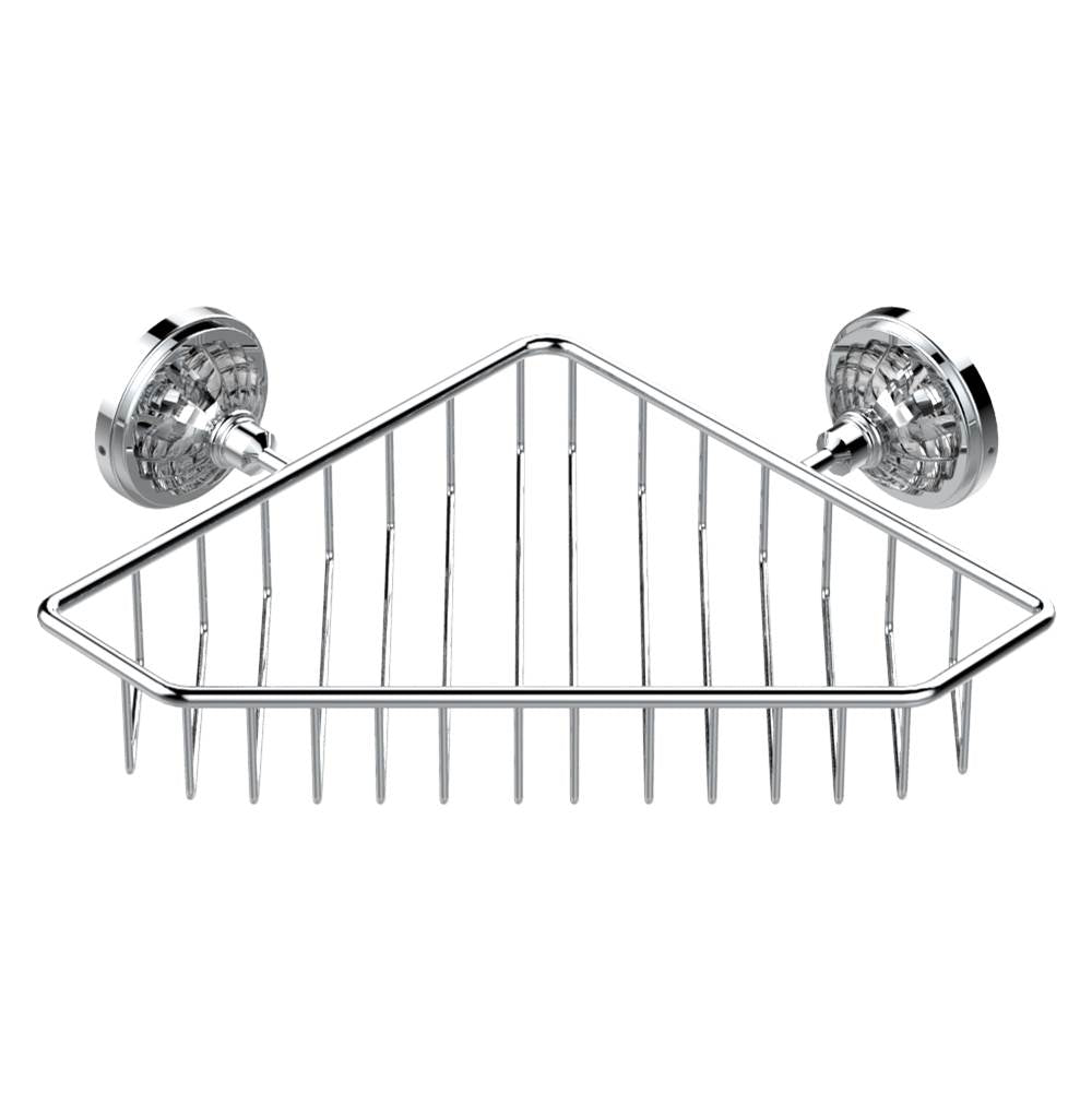 THG - Large corner soap basket, wall mounted - Matt Umber PVD