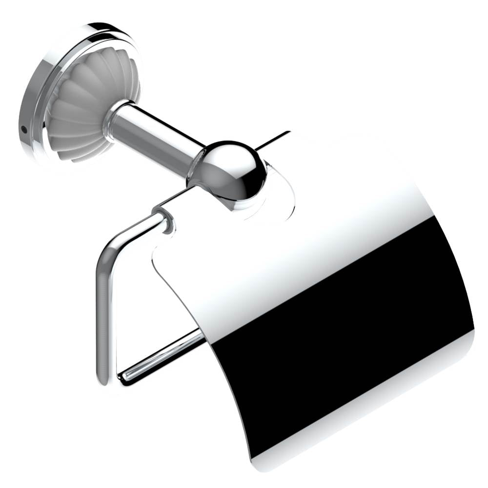 THG - Toilet paper holder, single mount with cover - Matt Umber PVD