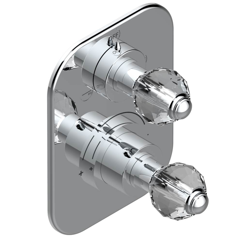 THG - Trim for thg thermostat with 2-way diverter, rough part supplied with fixing box ref. 5 500AE/US - Matt Umber PVD