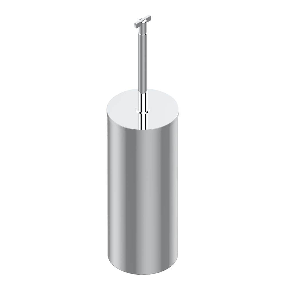 THG - Metal toilet brush holder with brush with cover floor mounted - Matt Umber PVD
