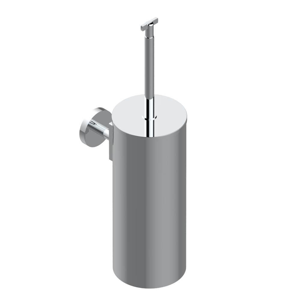 THG - Metal toilet brush holder with brush with cover wall mounted - Matt Umber PVD