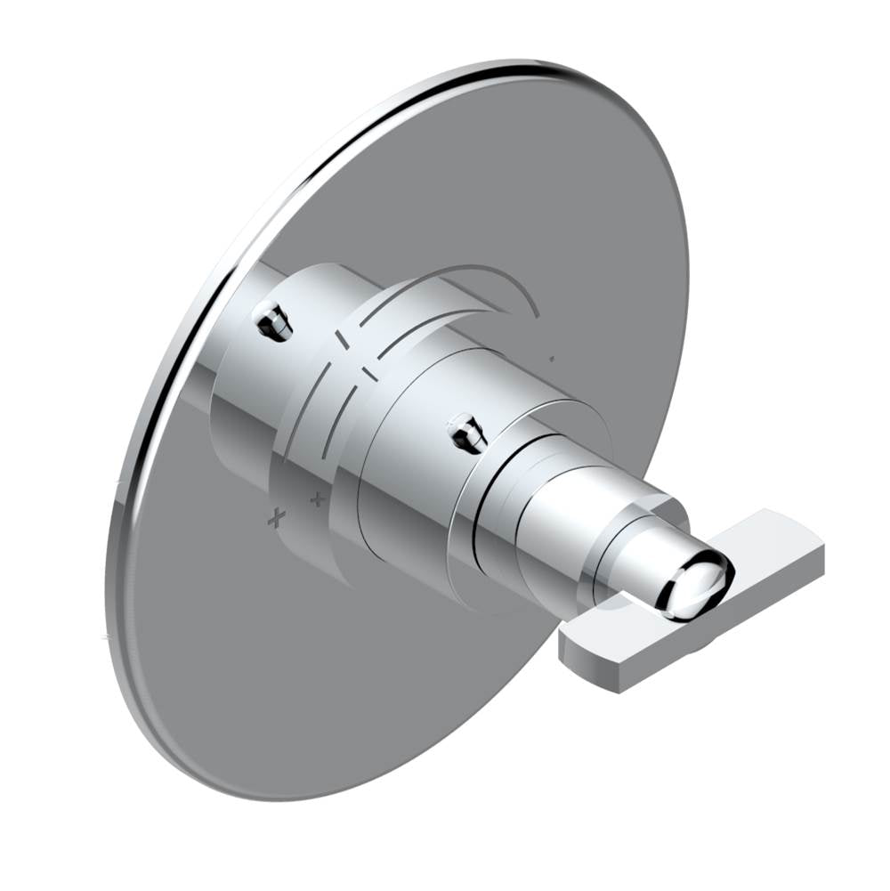 THG - Trim for THG thermostatic valve, rough part supplied with fixing box ref. 5 200AE/US - Round plate model - Matt Umber PVD