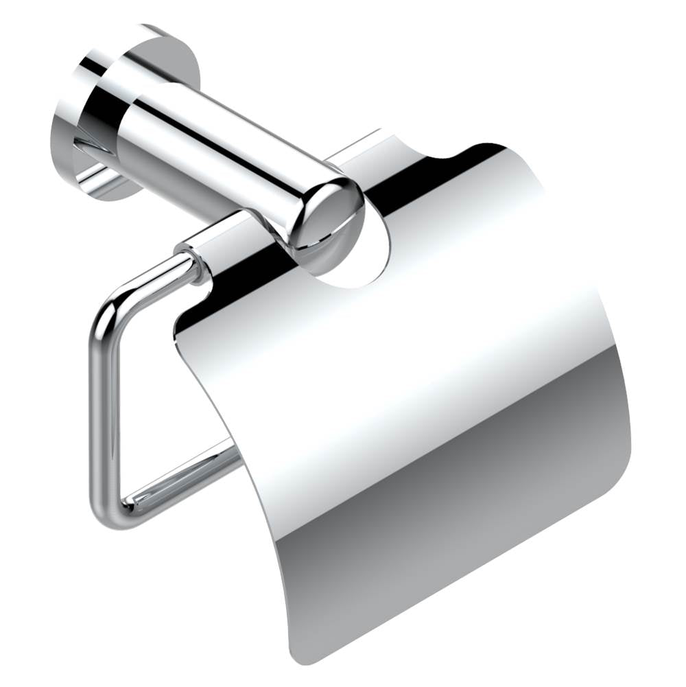 THG - Toilet paper holder, single mount with cover - Matt Umber PVD