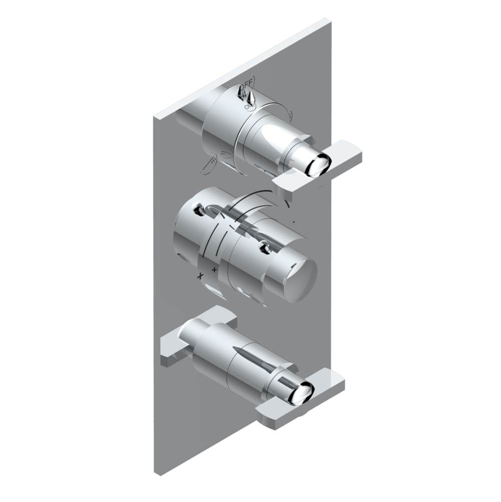 THG - Trim for thg thermostat with 2-way diverter and on/off control, rough part supplied with fixing box ref. .5 540AE/US - Matt Umber PVD