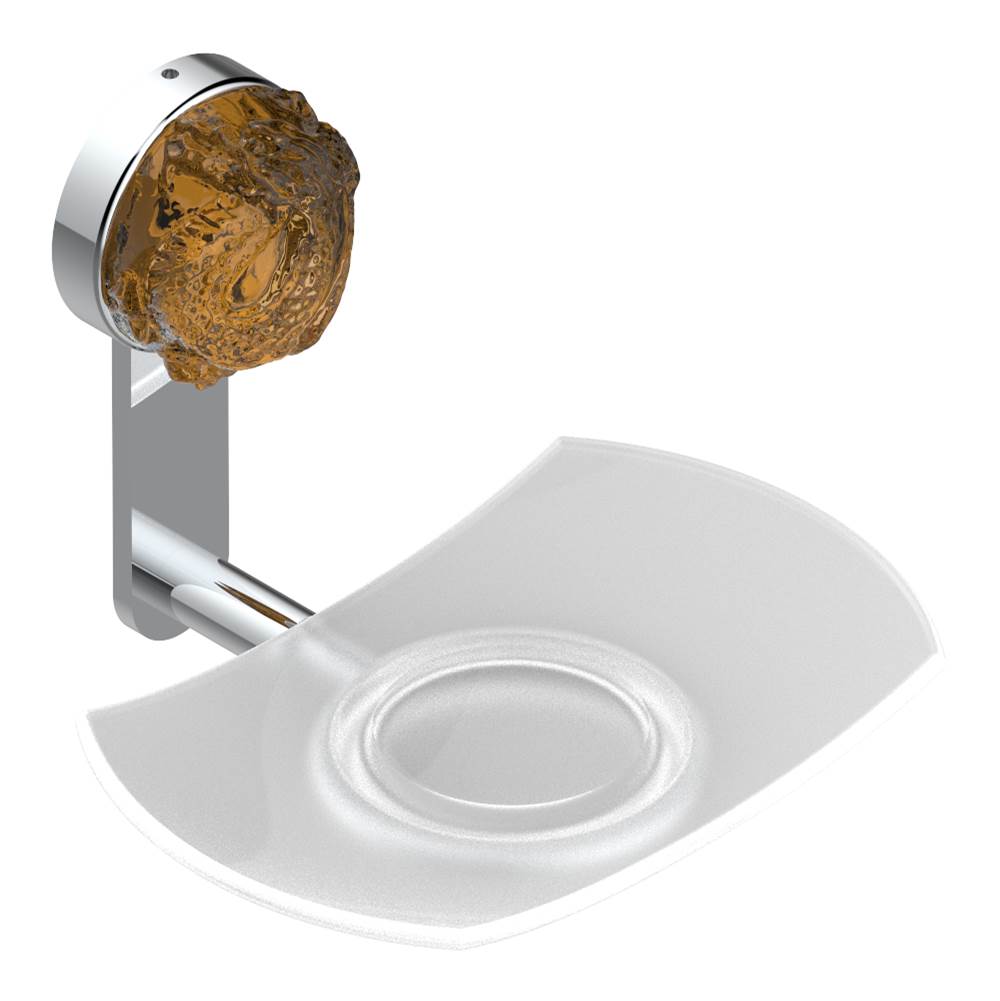 THG - Glass soap dish, wall mounted - Matt Umber PVD