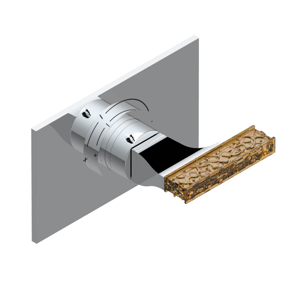 THG - Trim for THG thermostatic valve, rough part supplied with fixing box ref.5 200AE/US - Matt Umber PVD