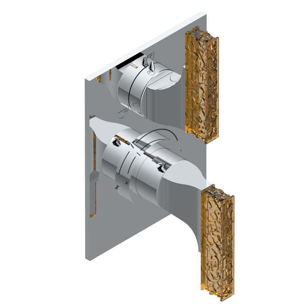 THG - Trim for thg thermostat with 2-way diverter, rough part supplied with fixing box ref. 5 500AE/US - Matt Umber PVD