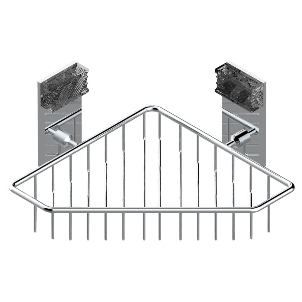 THG - Large corner soap basket, wall mounted - Matt Umber PVD