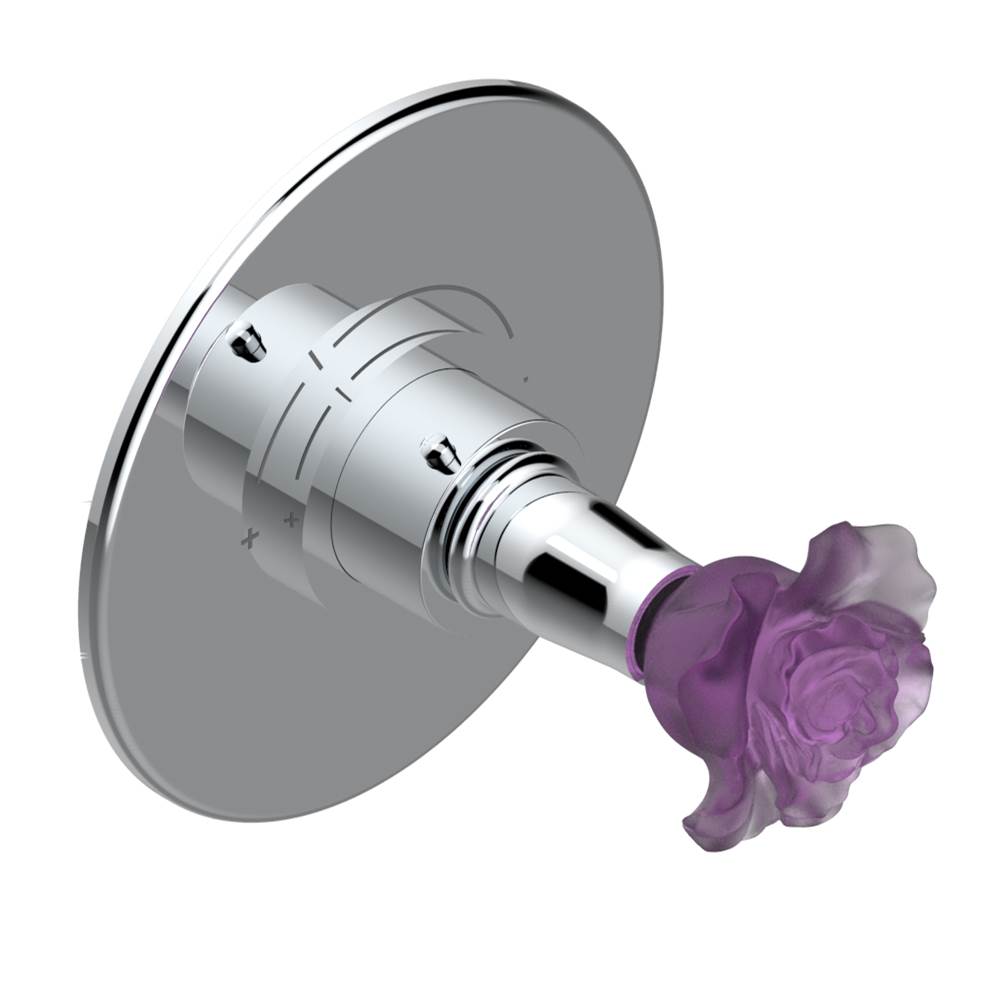 THG - Trim for THG thermostatic valve, rough part supplied with fixing box ref. 5 200AE/US - Round plate model - Matt Umber PVD