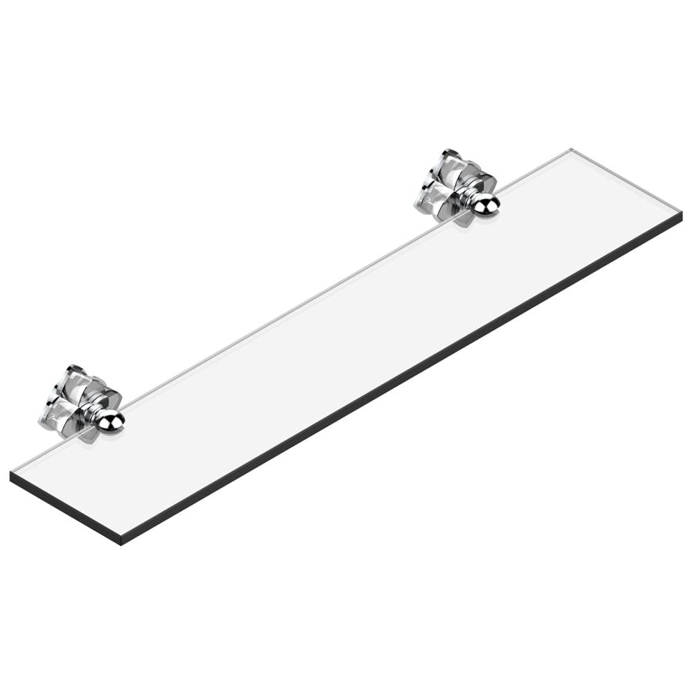 THG - Glass shelf with brackets - Matt Umber PVD