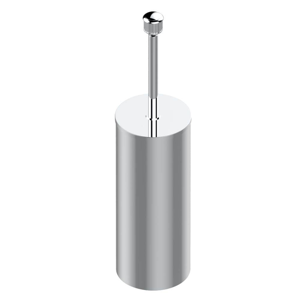 THG - Metal toilet brush holder with brush with cover floor mounted - Matt Umber PVD