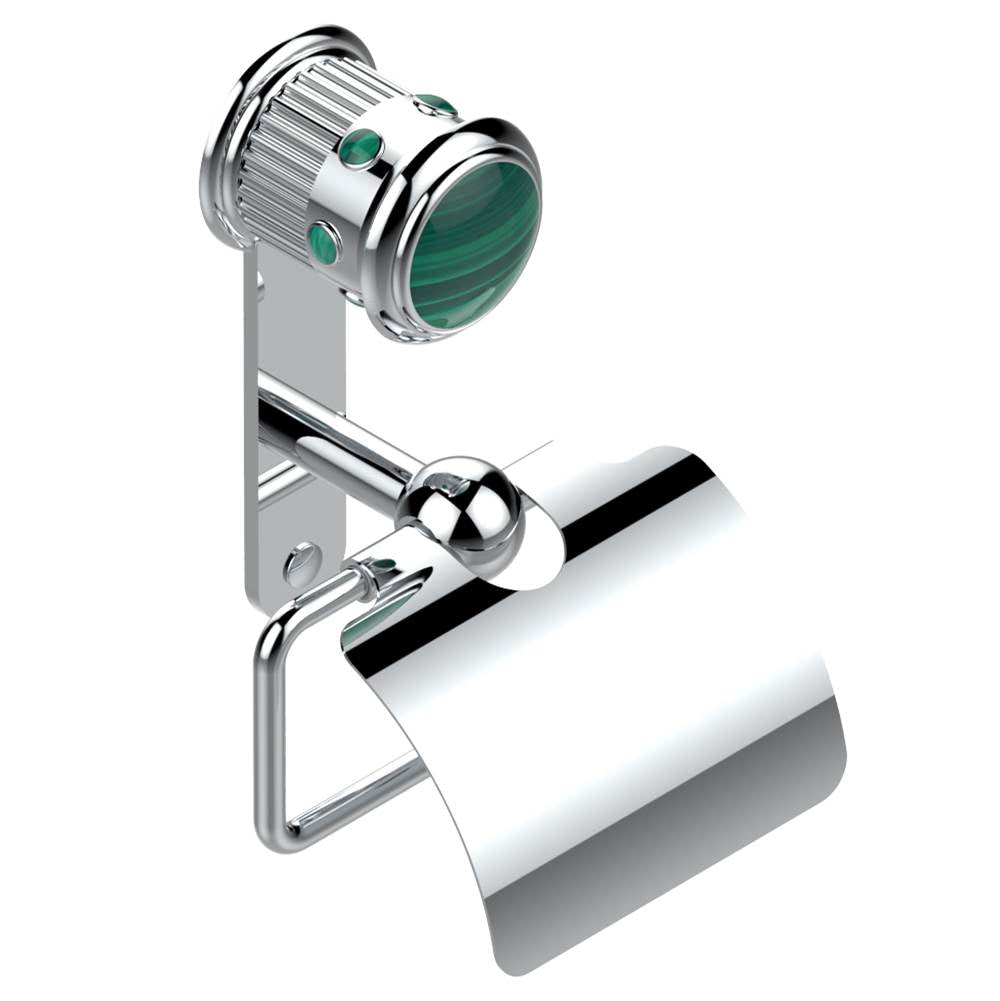 THG - Toilet paper holder, single mount with cover - Matt Umber PVD
