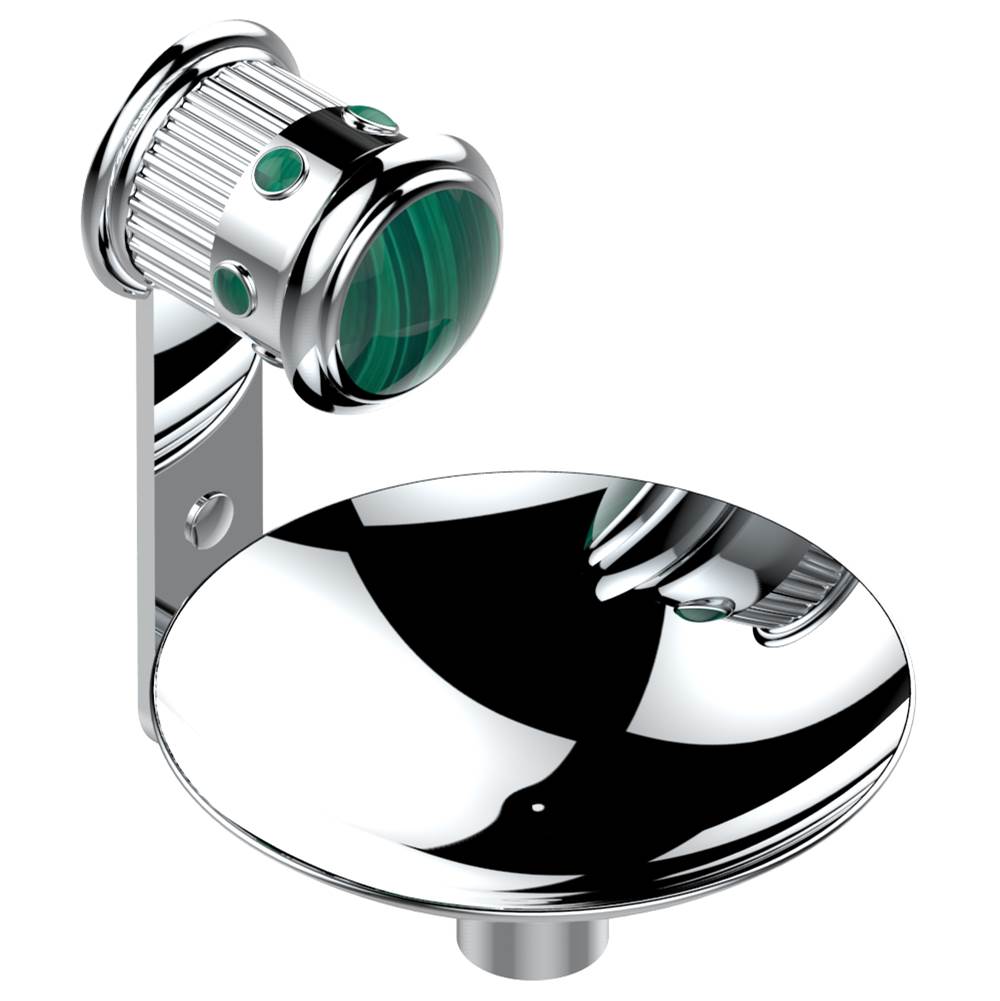 THG - Soap dish, wall mounted, 6'' diameter - Matt Umber PVD