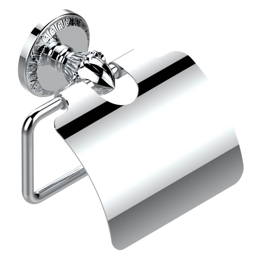 THG - Toilet paper holder, single mount with cover - Matt Umber PVD