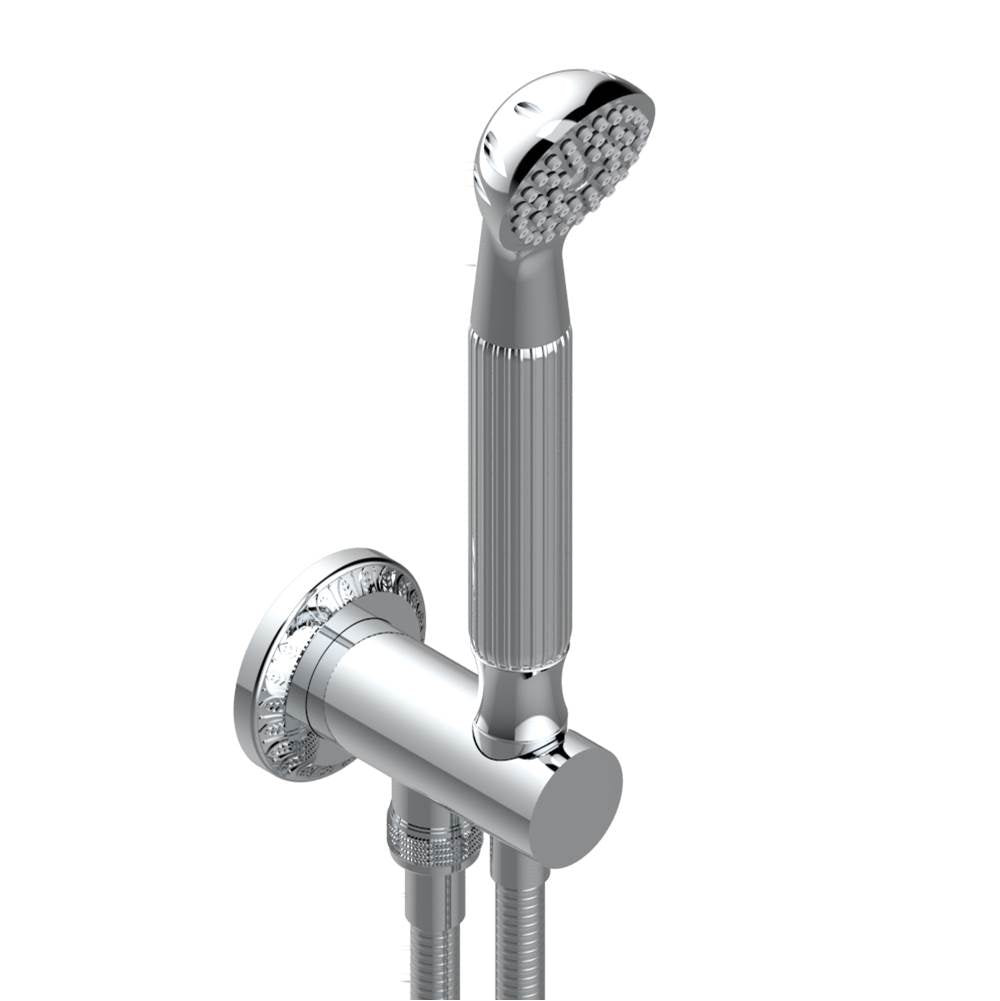 THG - Wall mounted handshower with integrated fixed hook - Matt Umber PVD