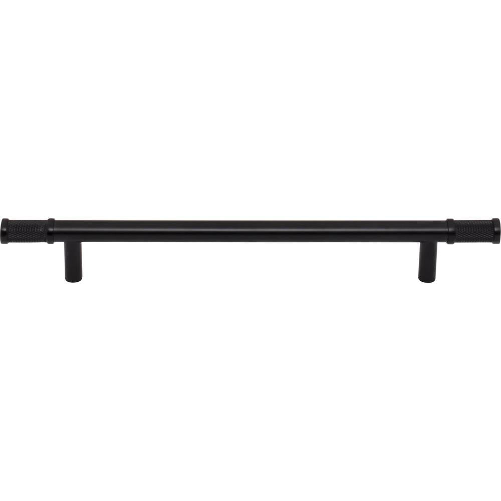 Top Knobs - Burnham Pull 7 9/16 Inch (c-c) Flat Black - Flat Black