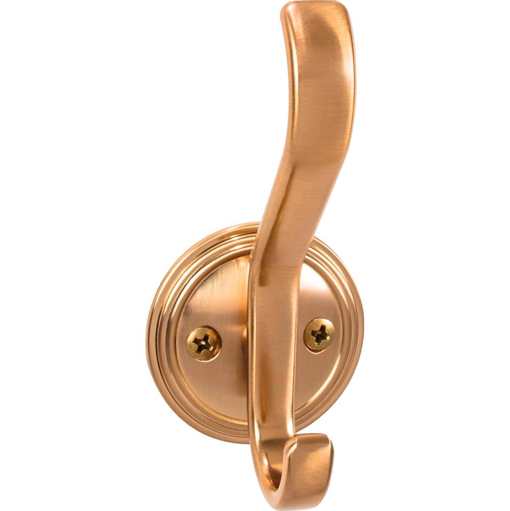 Top Knobs - Reeded Hook 4 11/16 Inch Honey Bronze - Honey Bronze