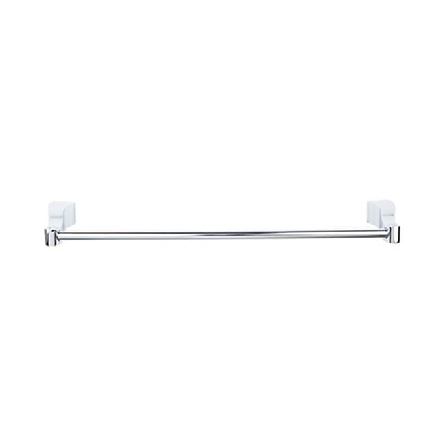 Top Knobs - Aqua Bath Towel Bar 24 Inch Single Polished Chrome - Polished Chrome