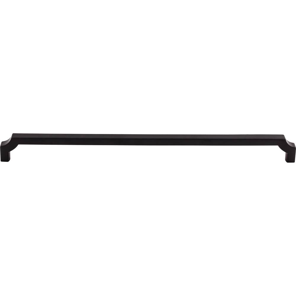 Top Knobs - Davenport Pull 12 Inch (c-c) Flat Black - Flat Black
