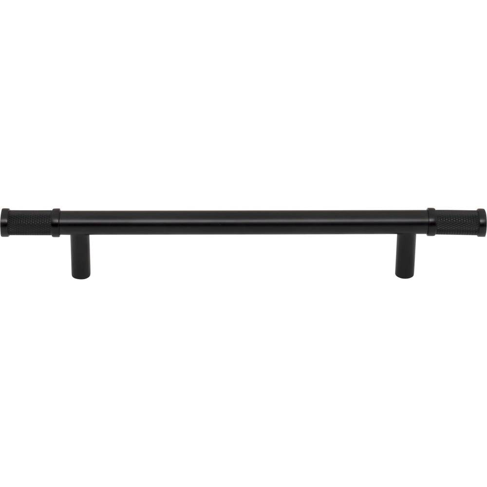 Top Knobs - Burnham Pull 6 5/16 Inch (c-c) Flat Black - Flat Black