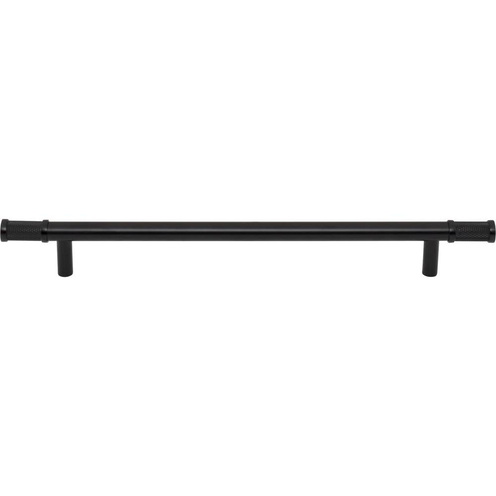 Top Knobs - Burnham Pull 8 13/16 Inch (c-c) Flat Black - Flat Black