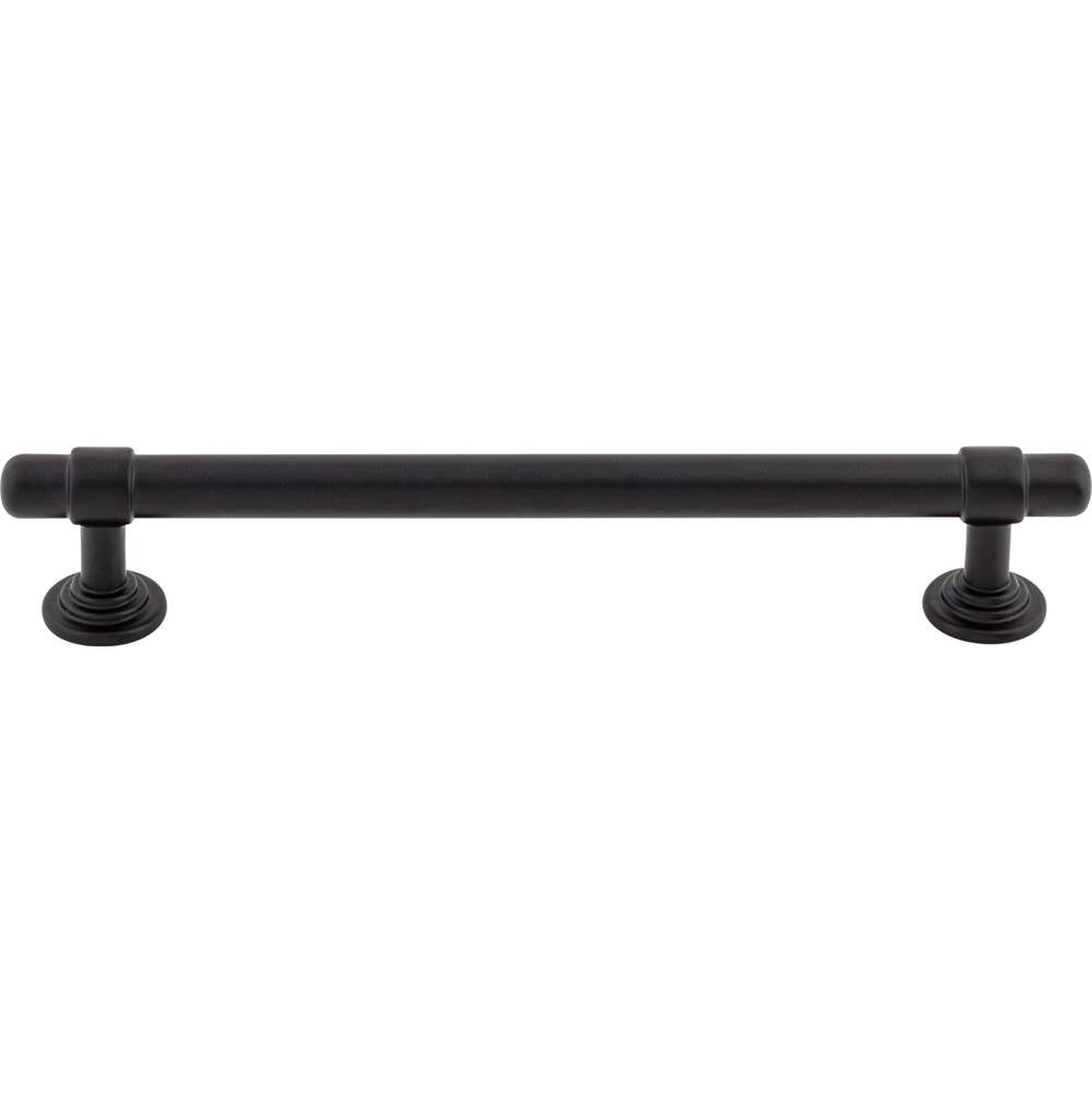 Top Knobs - Ellis Pull 6 5/16 Inch (c-c) Flat Black - Flat Black