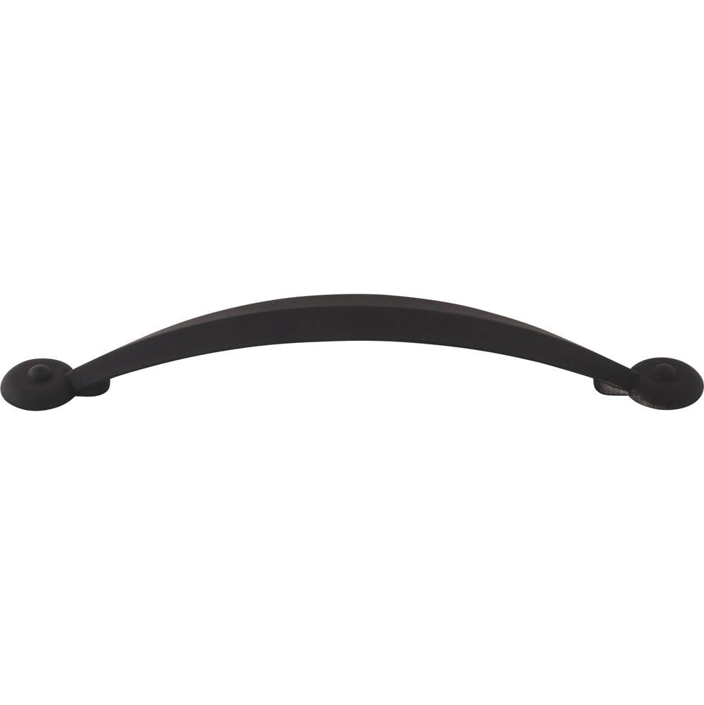 Top Knobs - Angle Pull 5 1/16 Inch (c-c) Flat Black - Flat Black