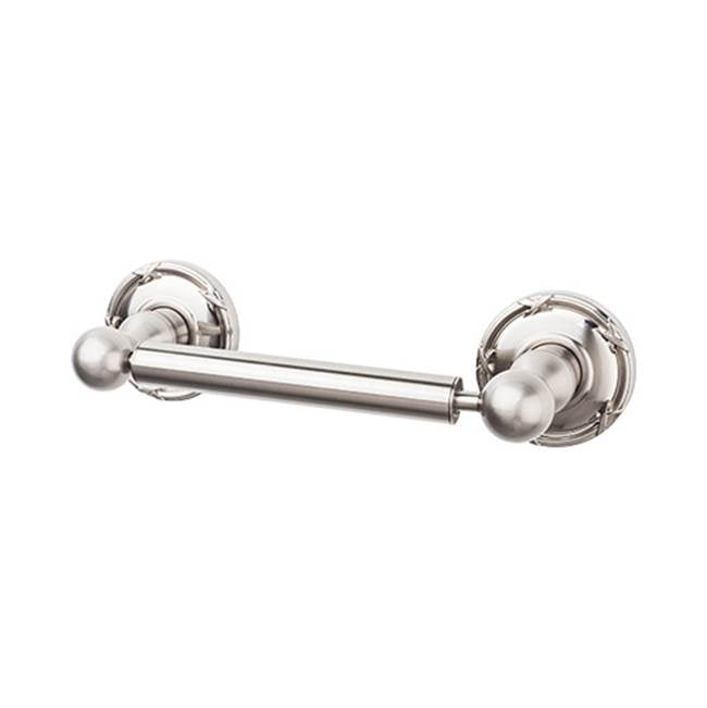 Top Knobs - Edwardian Bath Tissue Holder Ribbon Backplate Brushed Satin Nickel - Brushed Satin Nickel