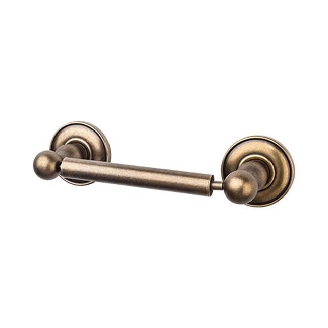 Top Knobs - Edwardian Bath Tissue Holder Plain Backplate German Bronze - German Bronze