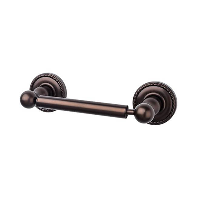 Top Knobs - Edwardian Bath Tissue Holder Rope Backplate Oil Rubbed Bronze - Oil Rubbed Bronze