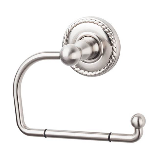 Top Knobs - Edwardian Bath Tissue Hook Rope Backplate Brushed Satin Nickel - Brushed Satin Nickel