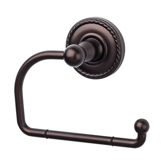 Top Knobs - Edwardian Bath Tissue Hook Rope Backplate Oil Rubbed Bronze - Oil Rubbed Bronze
