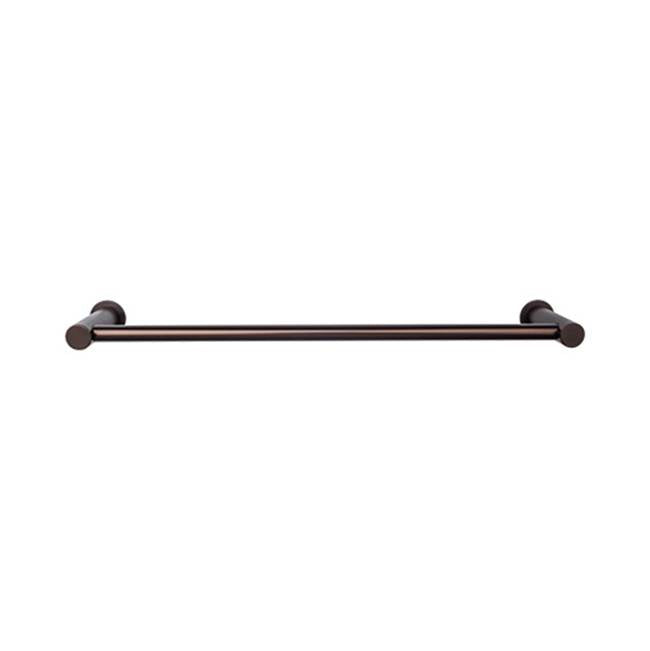 Top Knobs - Hopewell Bath Towel Bar 24 Inch Single Oil Rubbed Bronze - Oil Rubbed Bronze