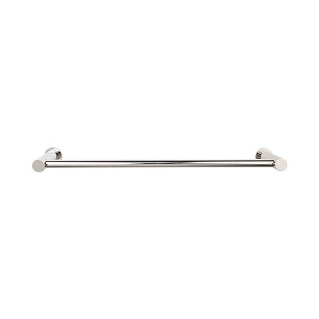 Top Knobs - Hopewell Bath Towel Bar 24 Inch Single Polished Nickel - Polished Nickel
