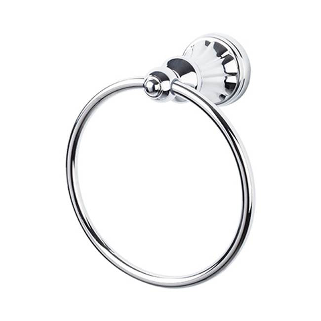 Top Knobs - Hudson Bath Ring Polished Chrome - Polished Chrome