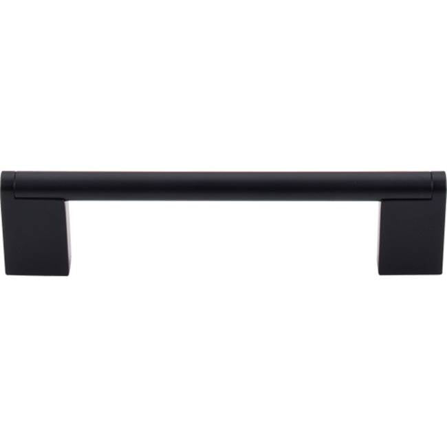 Top Knobs - Princetonian Bar Pull 5 1/16 Inch (c-c) Flat Black - Flat Black