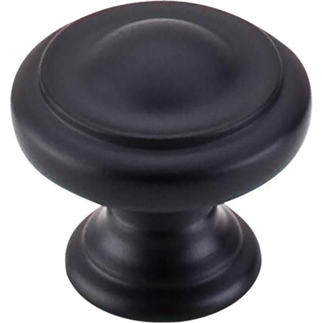 Top Knobs - Dome Knob 1 1/8 Inch Flat Black - Flat Black