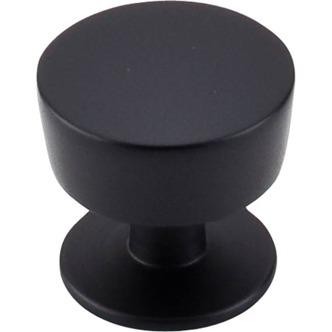 Top Knobs - Essex Knob 1 3/16 Inch Flat Black - Flat Black