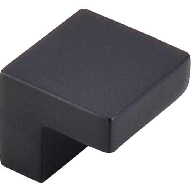 Top Knobs - Square Knob 5/8 Inch (c-c) Flat Black - Flat Black