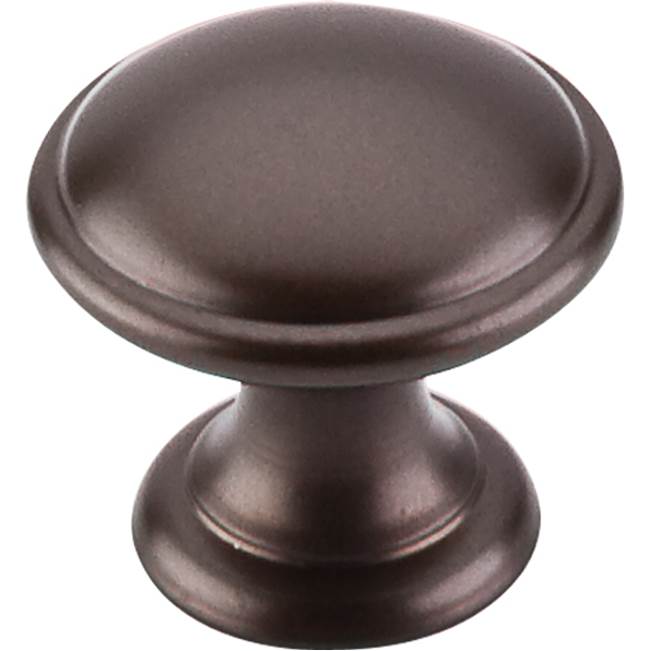 Top Knobs - Rounded Knob 1 1/4 Inch Oil Rubbed Bronze - Oil Rubbed Bronze