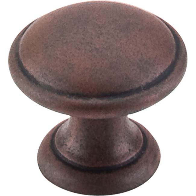 Top Knobs - Rounded Knob 1 1/4 Inch Patina Rouge - Patina Rouge