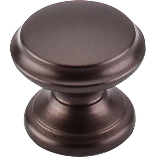 Top Knobs - Flat Top Knob 1 3/8 Inch Oil Rubbed Bronze - Oil Rubbed Bronze