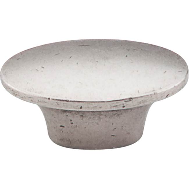 Top Knobs - Dakota Oval Knob 1 1/2 Inch Pewter Antique - Pewter Antique
