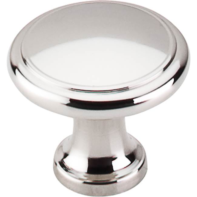 Top Knobs - Ringed Knob 1 1/8 Inch Polished Nickel - Polished Nickel