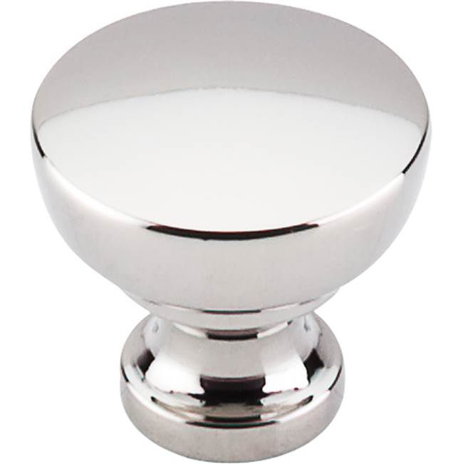 Top Knobs - Bergen Knob 1 1/4 Inch Polished Nickel - Polished Nickel