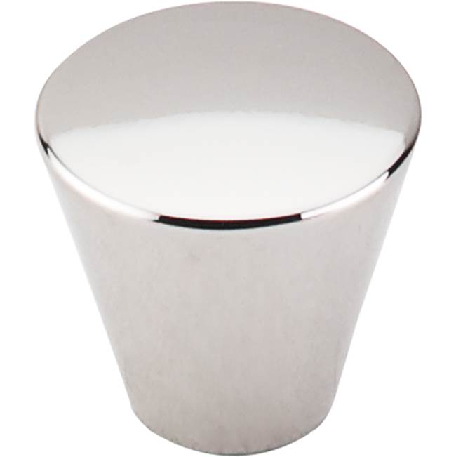 Top Knobs - Cone Knob 1 1/16 Inch Polished Nickel - Polished Nickel