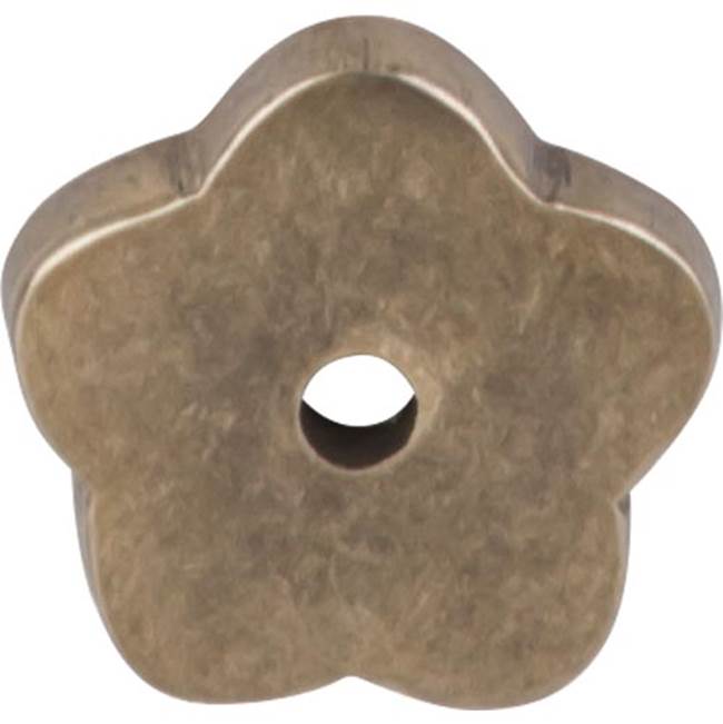 Top Knobs - Aspen Flower Backplate 1 Inch Light Bronze - Light Bronze