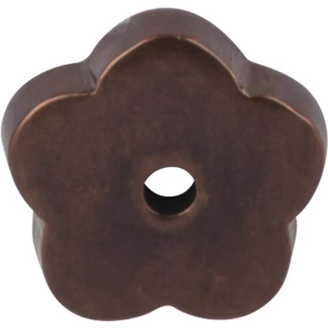 Top Knobs - Aspen Flower Backplate 1 Inch Mahogany Bronze - Mahogany Bronze