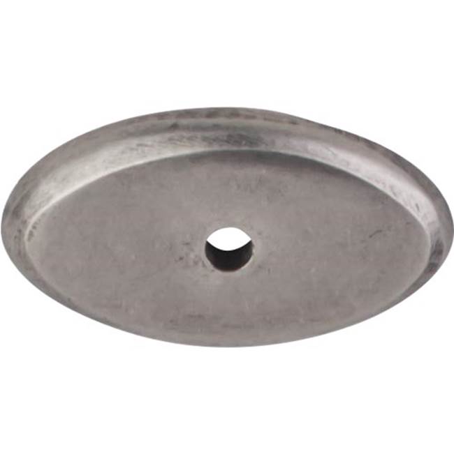 Top Knobs - Aspen Oval Backplate 1 1/2 Inch Silicon Bronze Light - Silicon Bronze Light